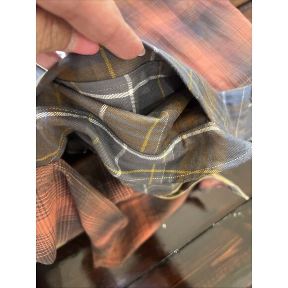 BDG Rick Spliced Boyfriend Flannel Shirt Urban Outfitters Size XS Oversized - Picture 7 of 9
